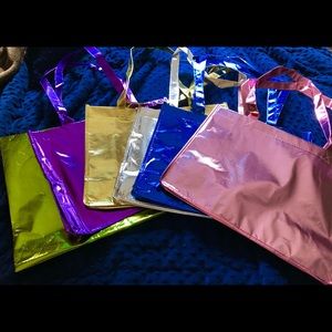 Metallic tote bags